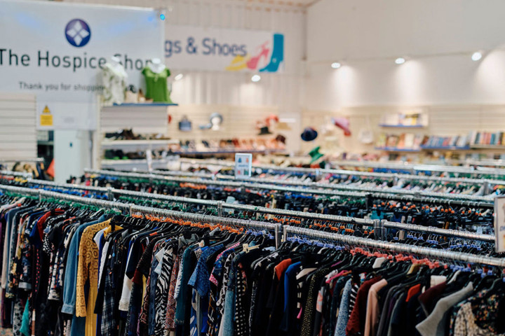 Image of clothes in st ouens fundraising store 