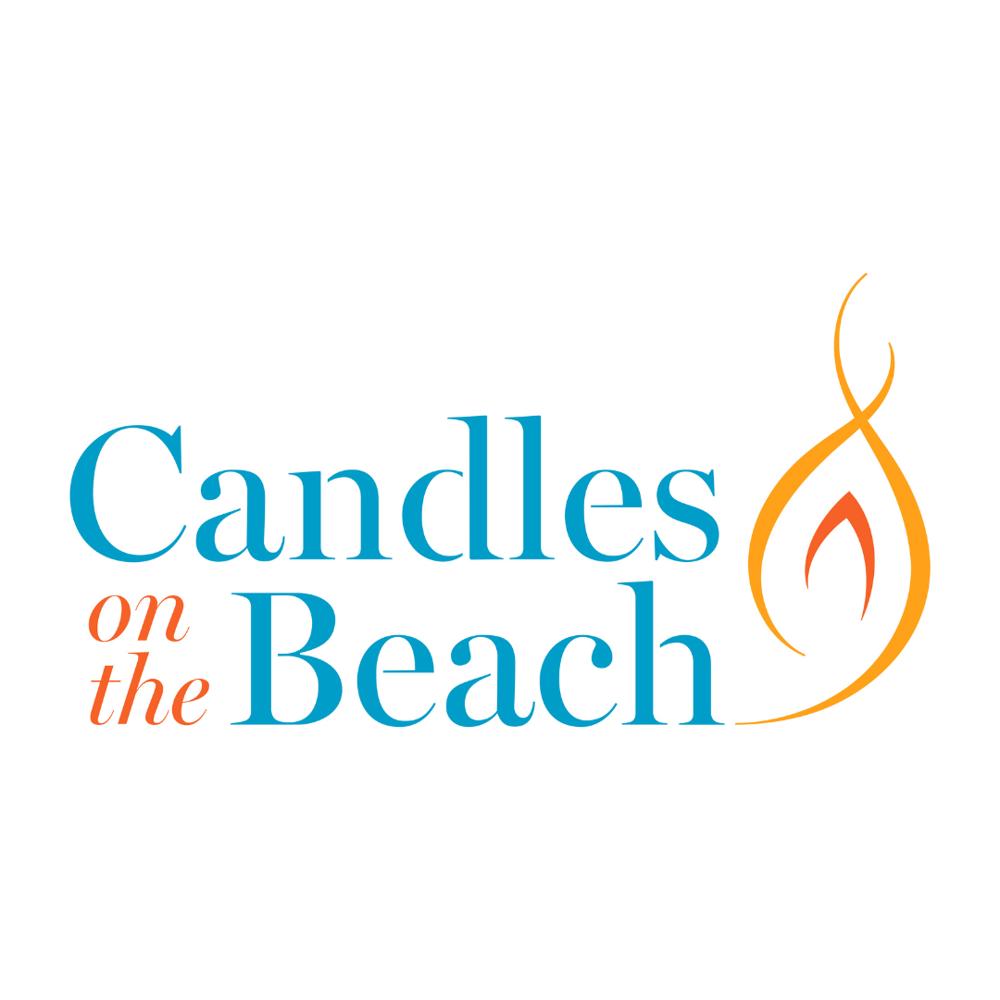 Candles on the beach logo