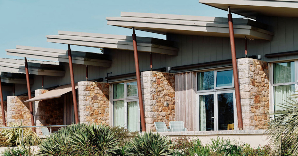Image of Jersey Hospice Car building from Gardens