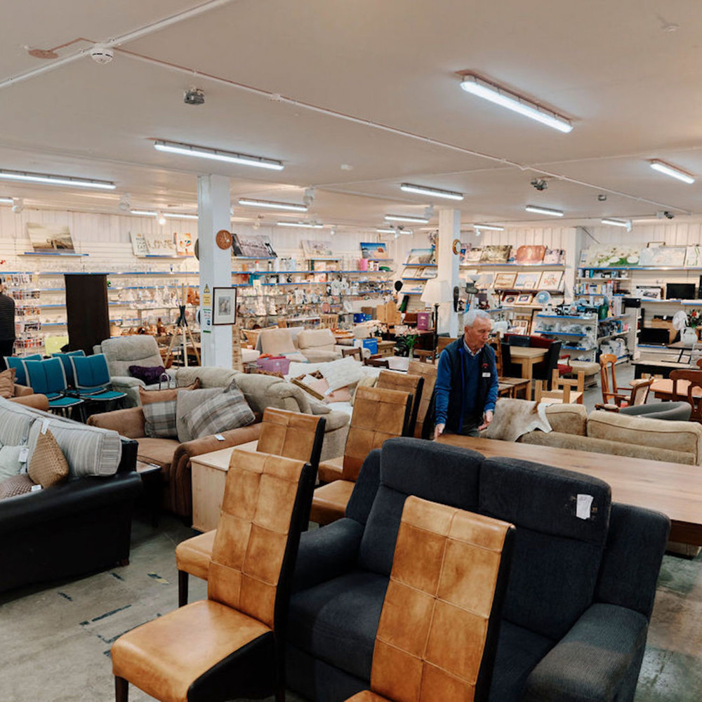 Image of furniture in st ouens fundraising store 