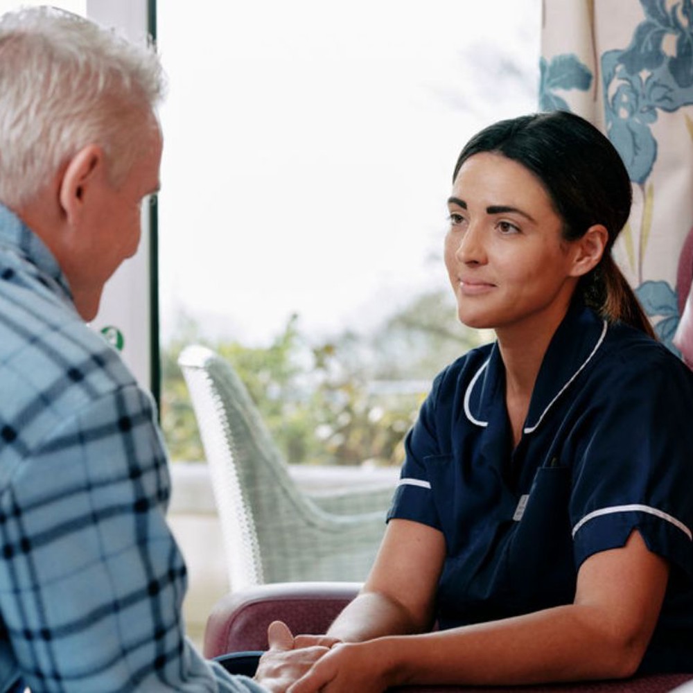 Nurse in hospice