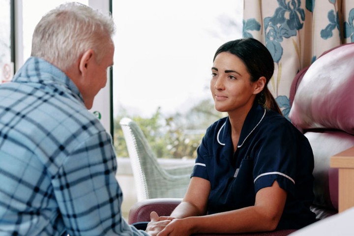 Nurse in hospice