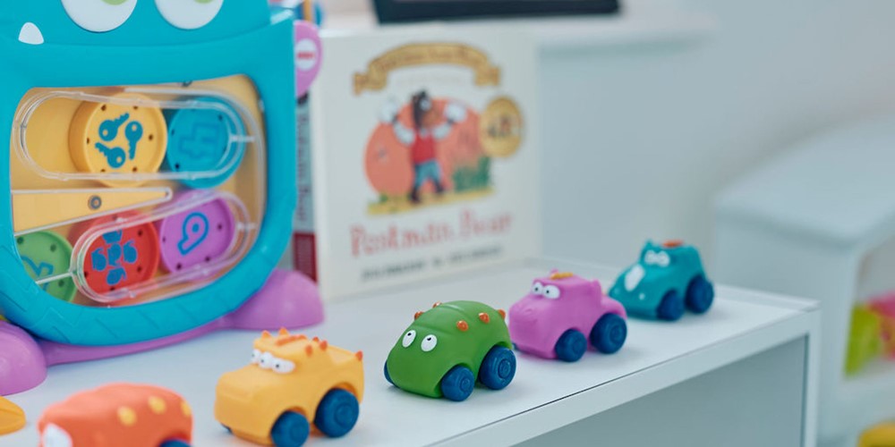 Image, close up of childrens toy cars
