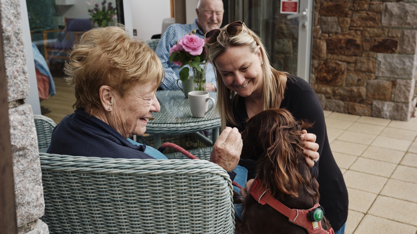 Patient And Family At Jersey Hospice Care