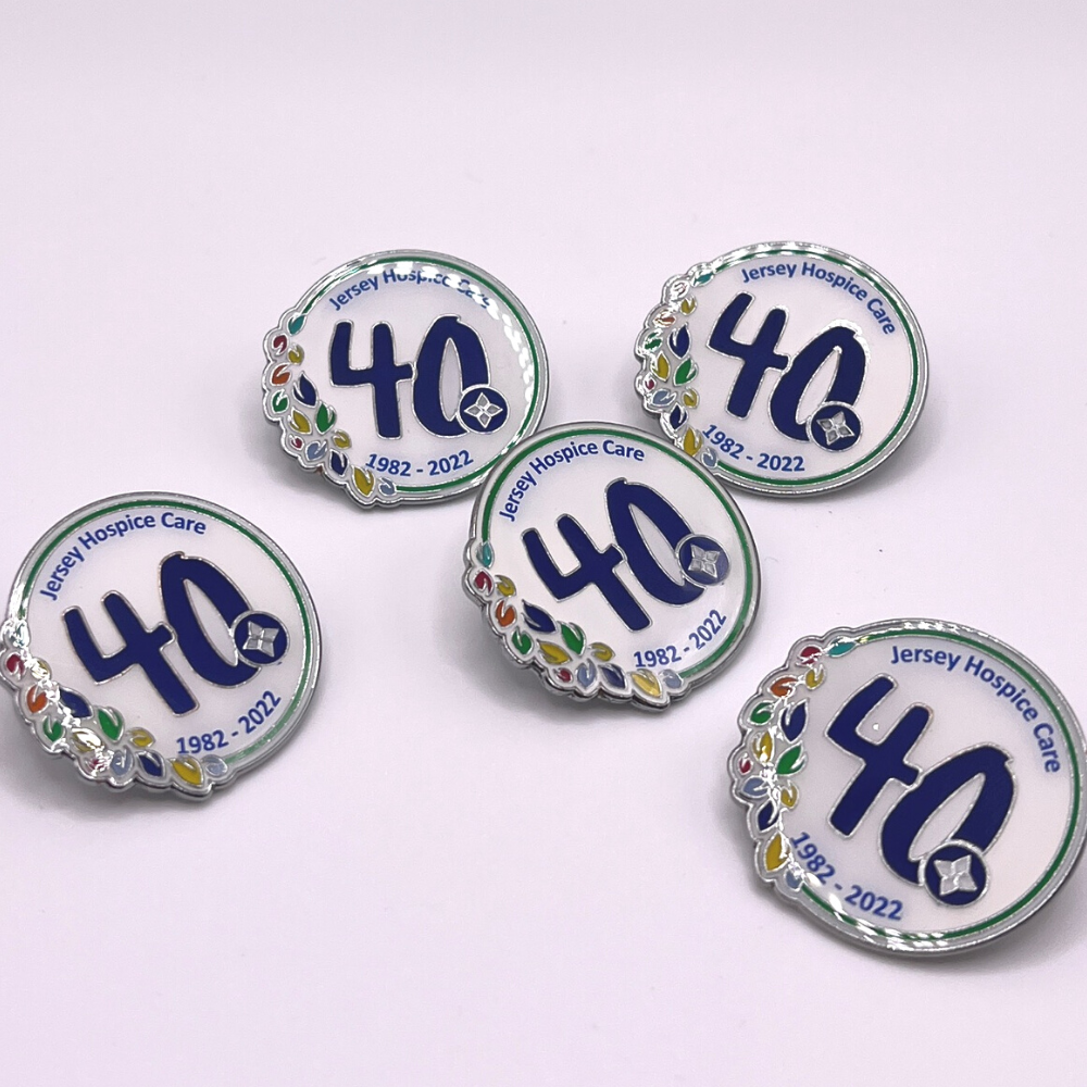 Image of 40th anniversary pin badges