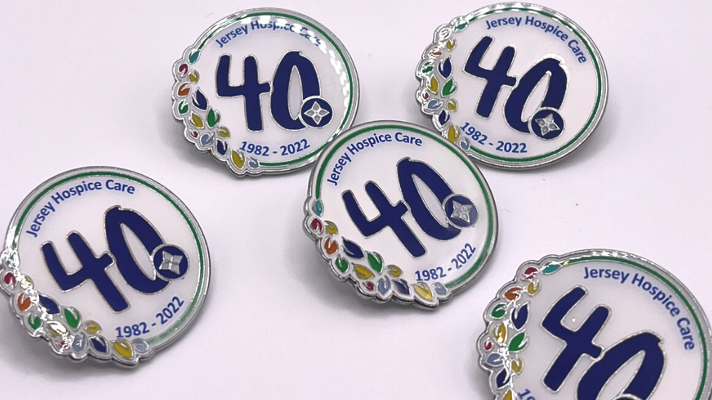Image of 40th anniversary pin badges