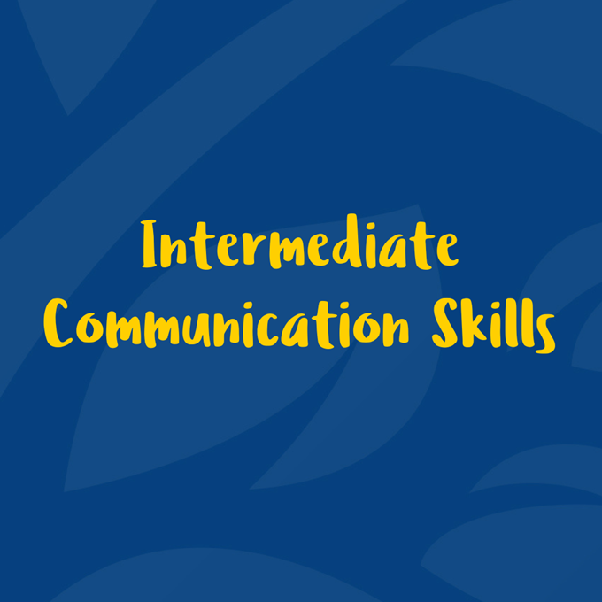 Image showing Intermediate communication skills text