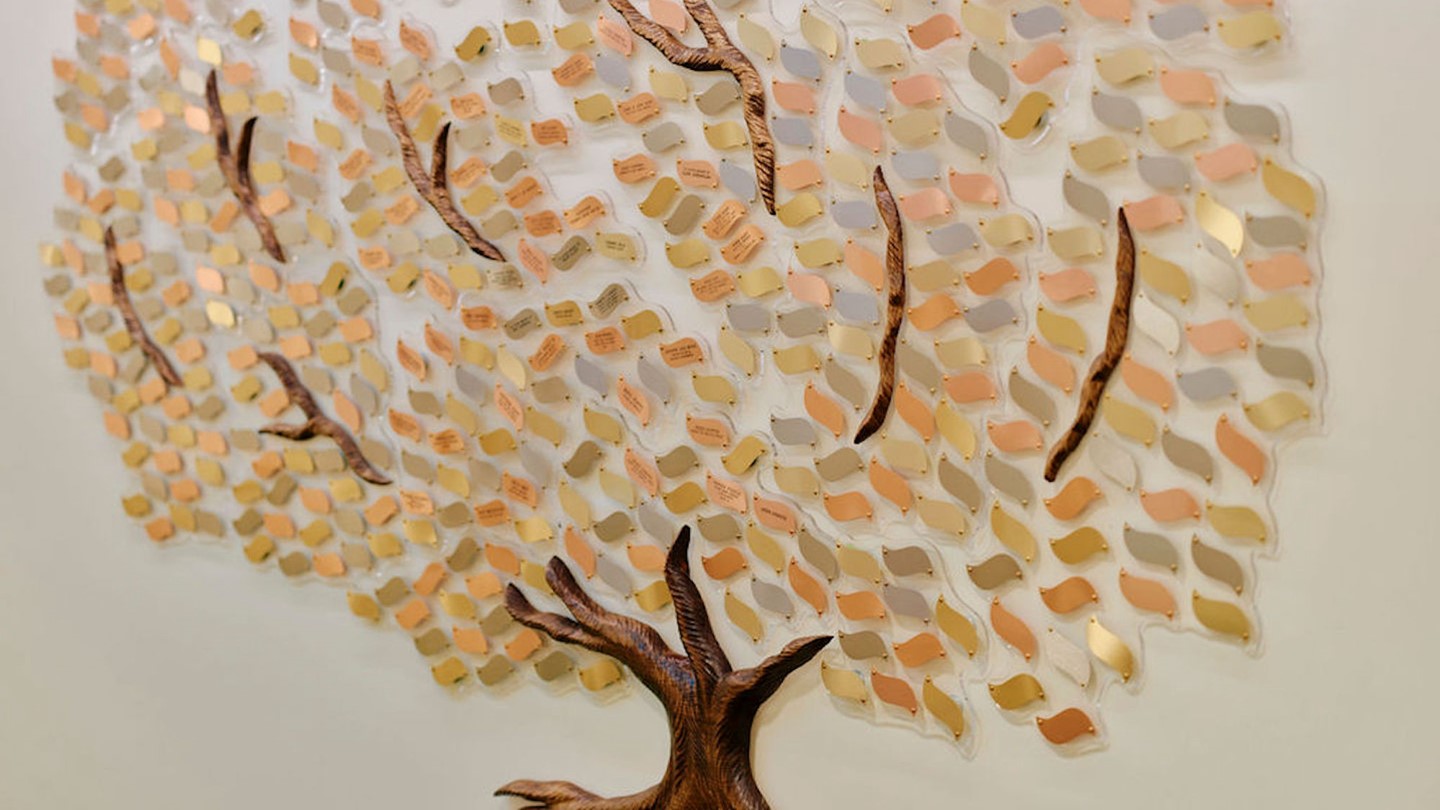 Image of memory tree on the wall