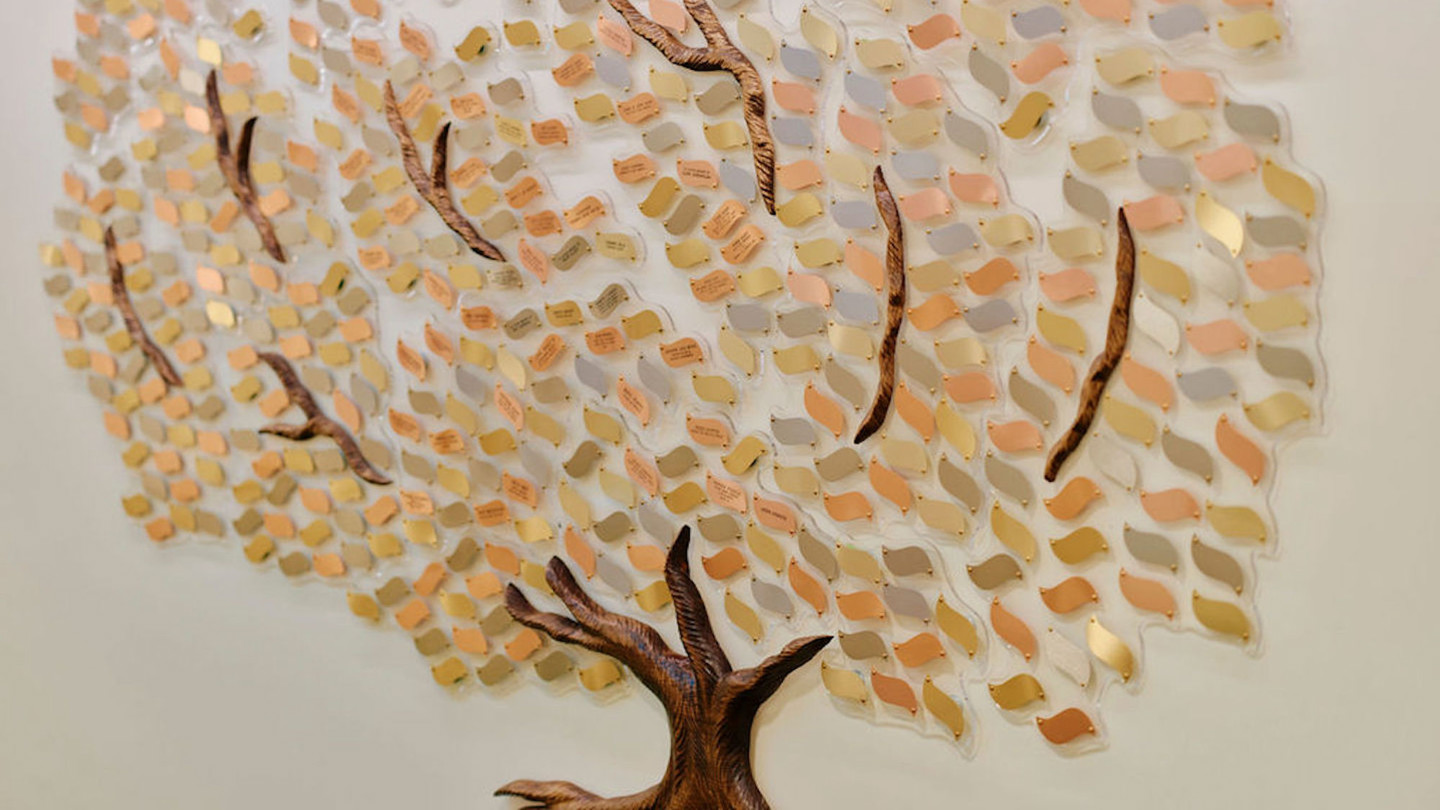 Image of memory tree on the wall